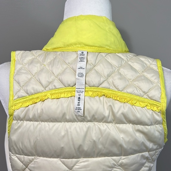 Lululemon What The Fluff Vest Clarity Yellow Rare - Picture 14 of 17
